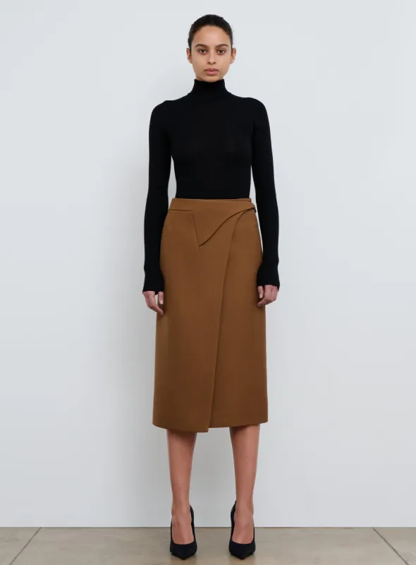 Wrap Skirt Midi sold by WARDROBE.NYC