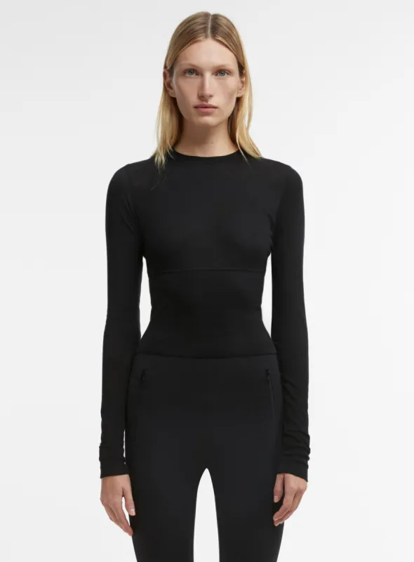 Crop Fitted Long Sleeve Tee sold by WARDROBE.NYC