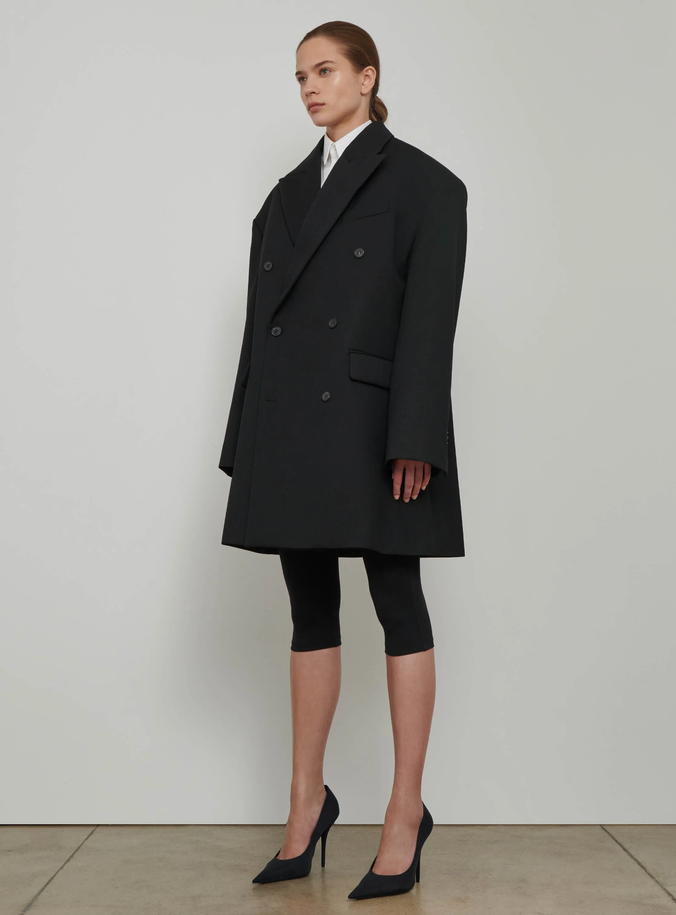 Double Breasted Oversize Coat sold by WARDROBE.NYC product image thumbnail 2