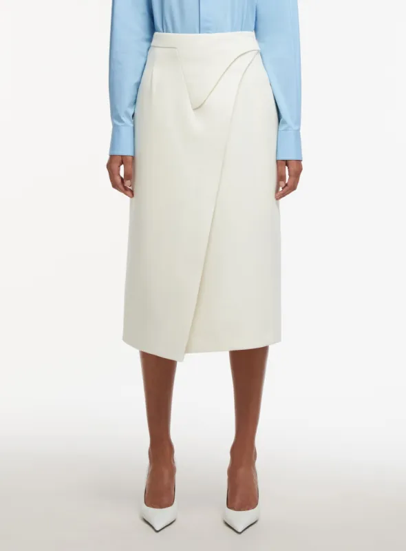 Wrap Skirt Midi sold by WARDROBE.NYC