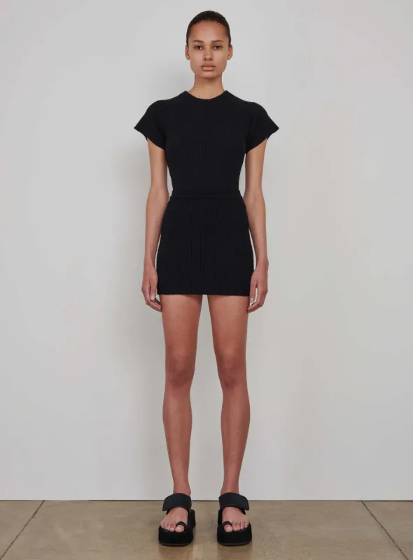 Knit Skirt Mini sold by WARDROBE.NYC
