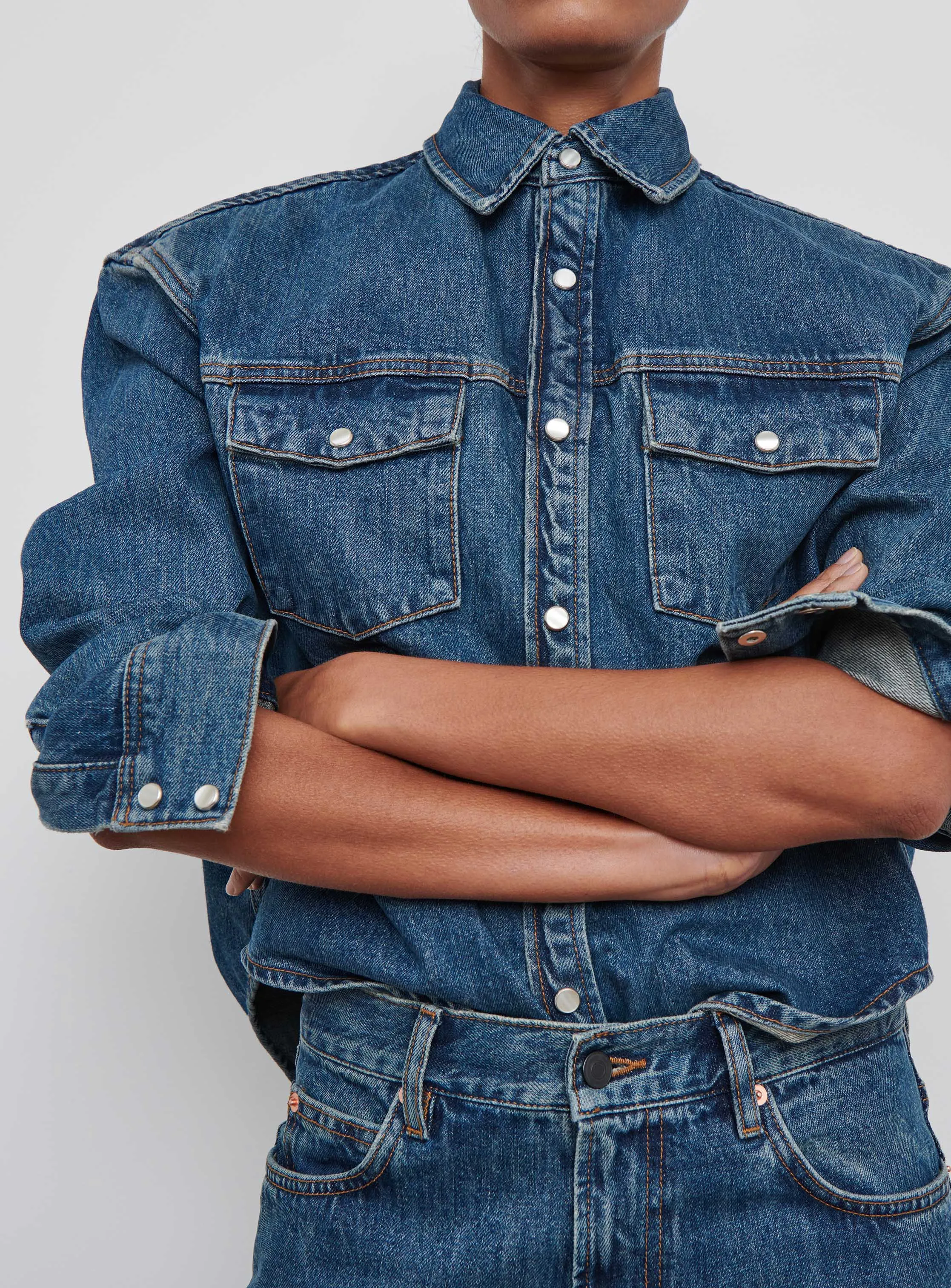 Denim Jacket sold by WARDROBE.NYC product image thumbnail 4