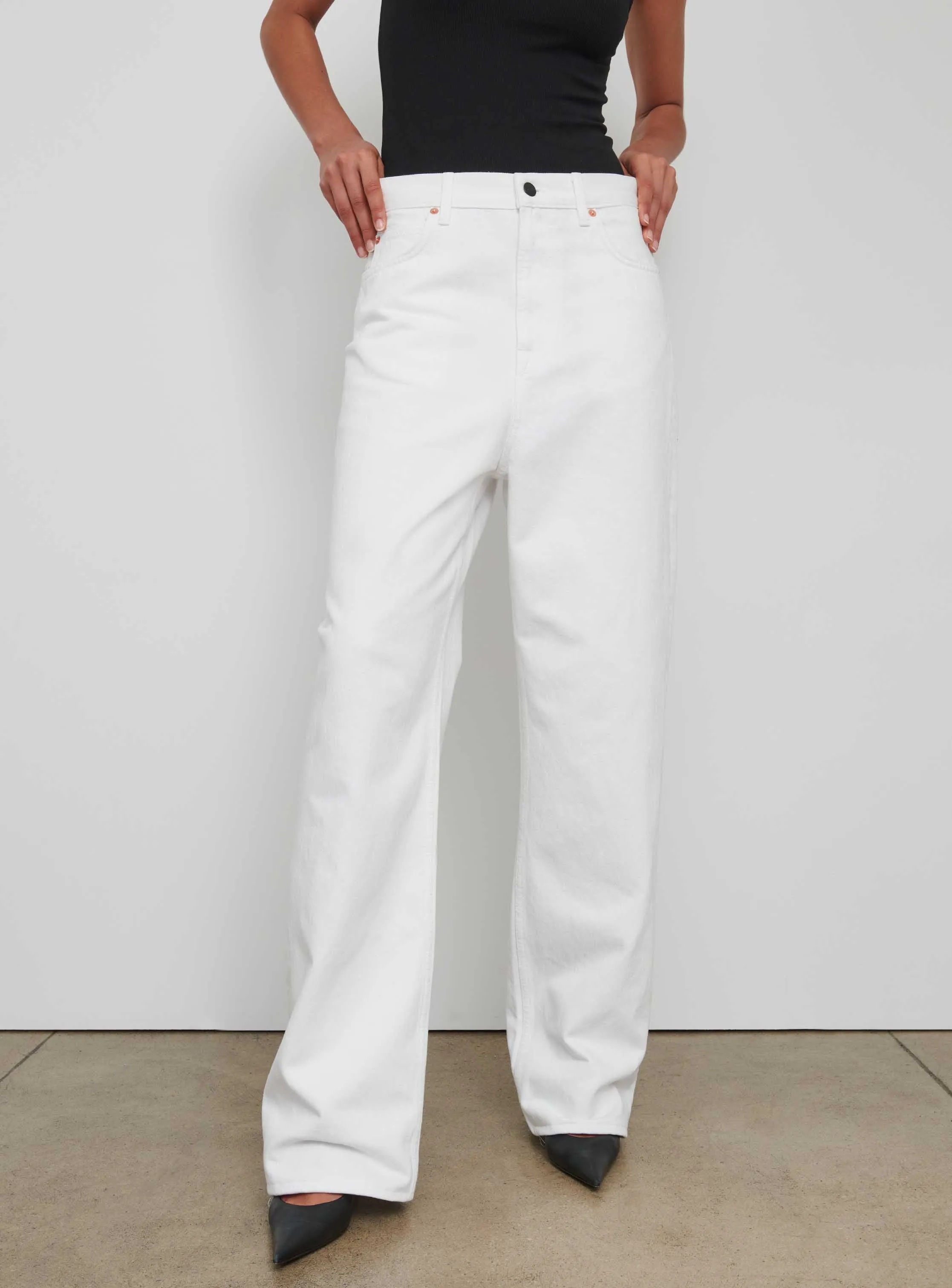 Denim Low Rise Jean sold by WARDROBE.NYC product image thumbnail 4