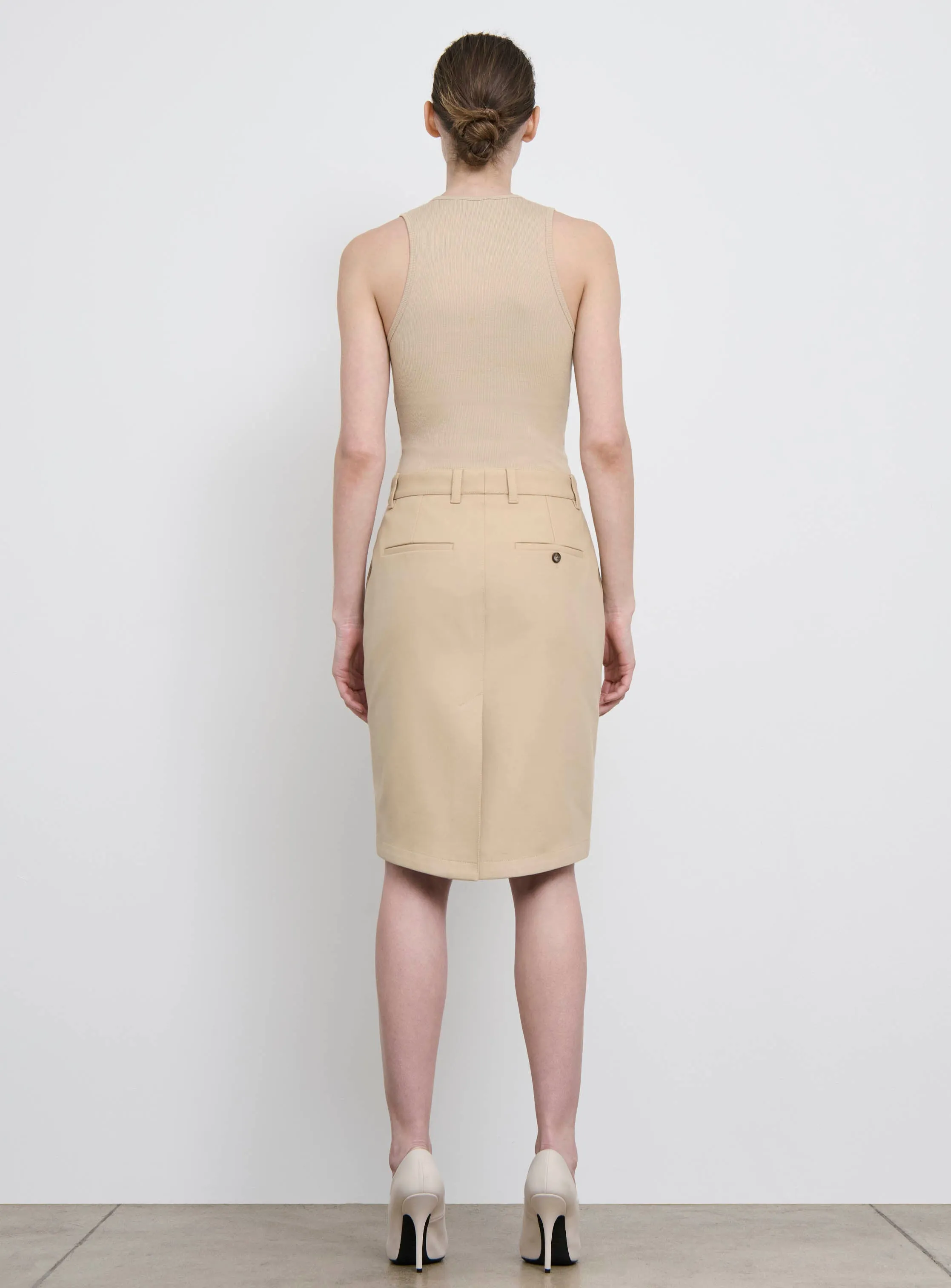 Drill Pencil Skirt sold by WARDROBE.NYC product image thumbnail 3