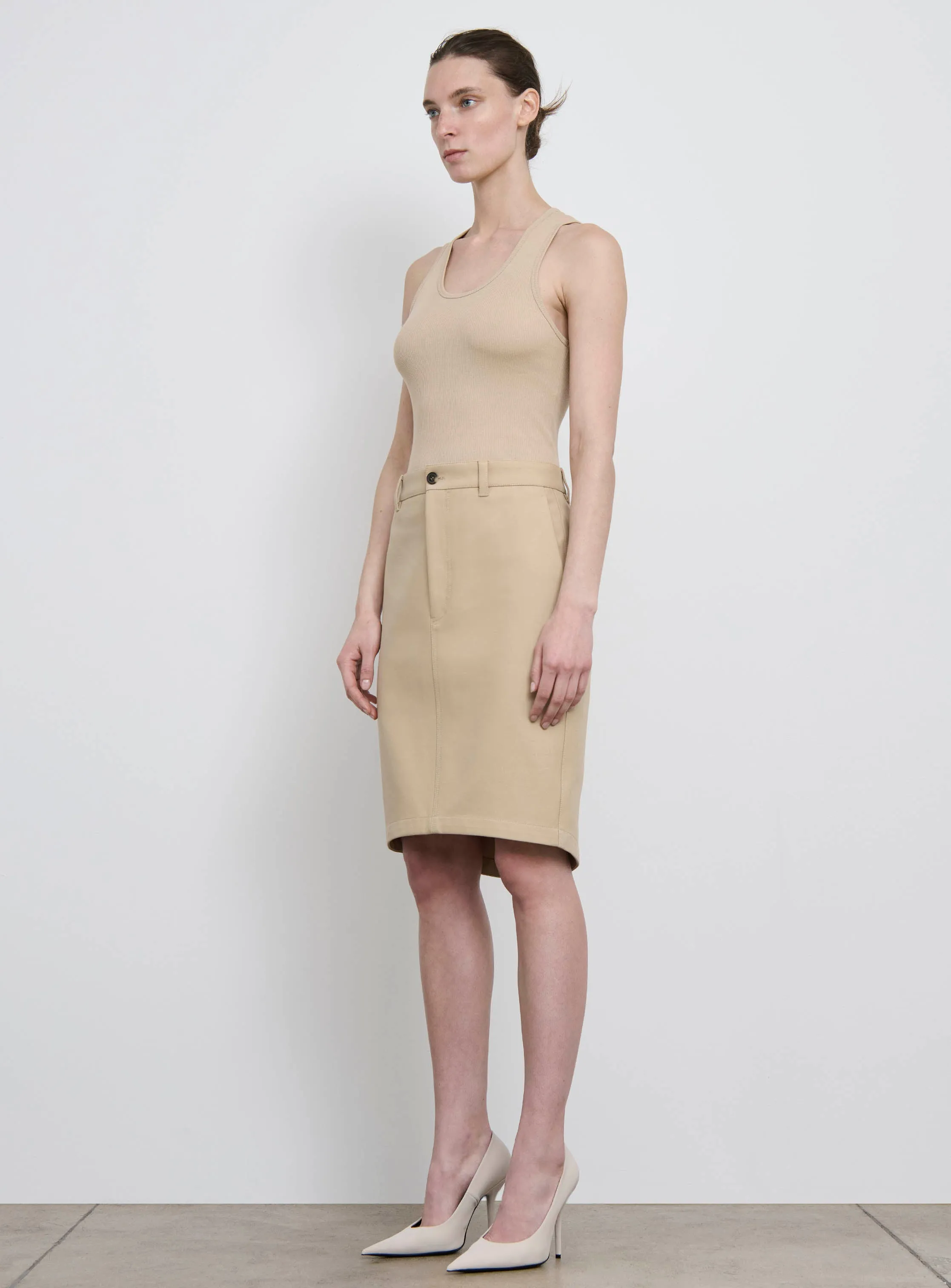 Drill Pencil Skirt sold by WARDROBE.NYC product image thumbnail 2
