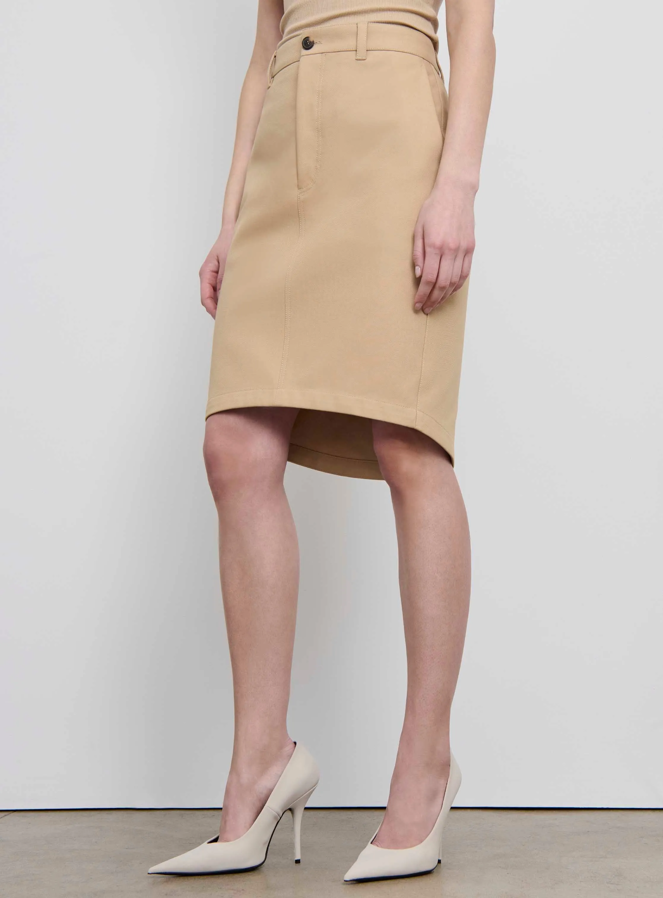 Drill Pencil Skirt sold by WARDROBE.NYC product image thumbnail 4