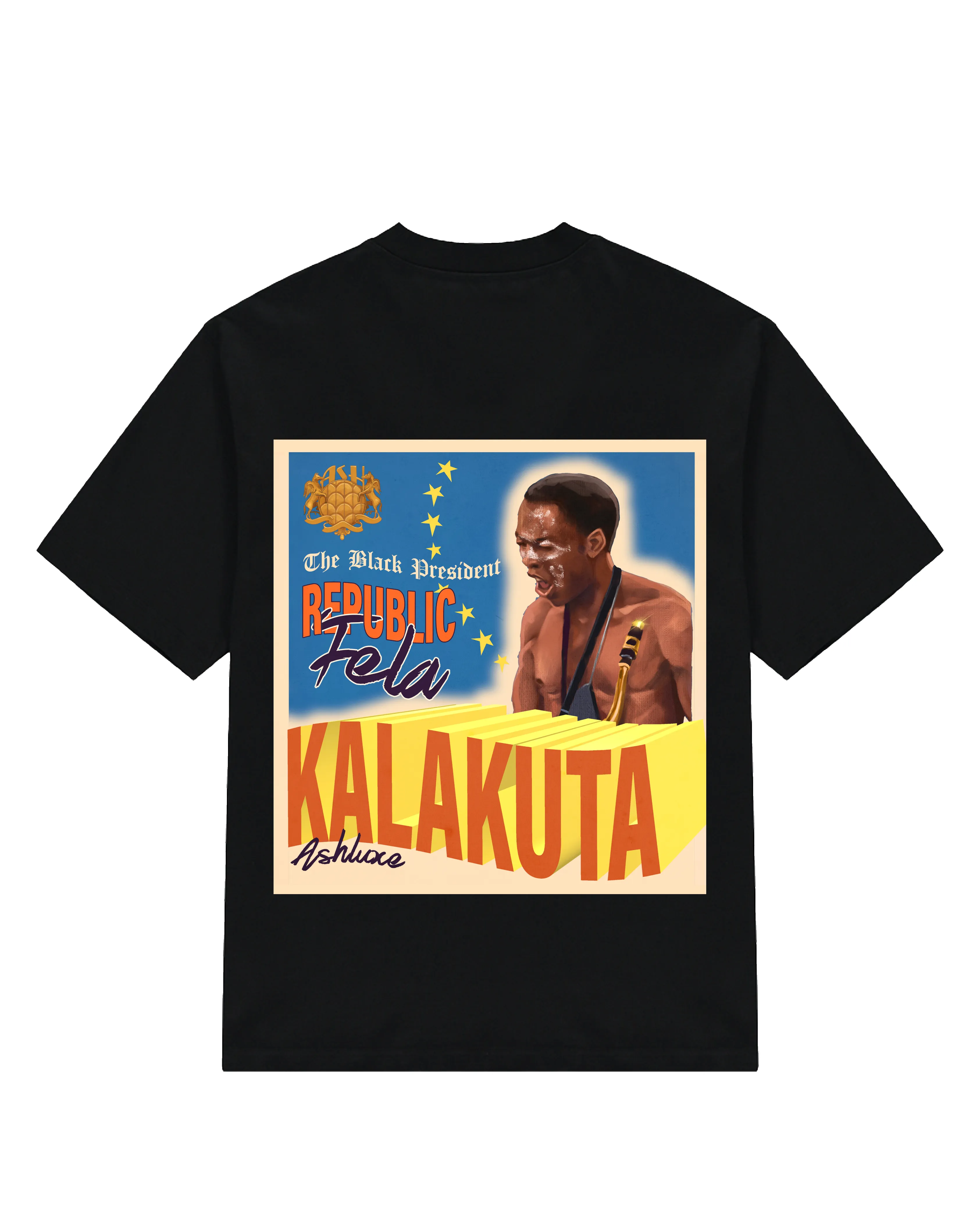 Ashluxe Fela's Republic Tee Black sold by Ashluxe product image thumbnail 2