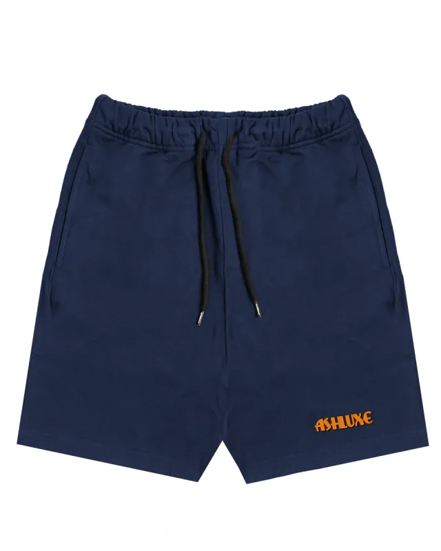 Ashluxe Bermuda Logo Short Navy sold by Ashluxe