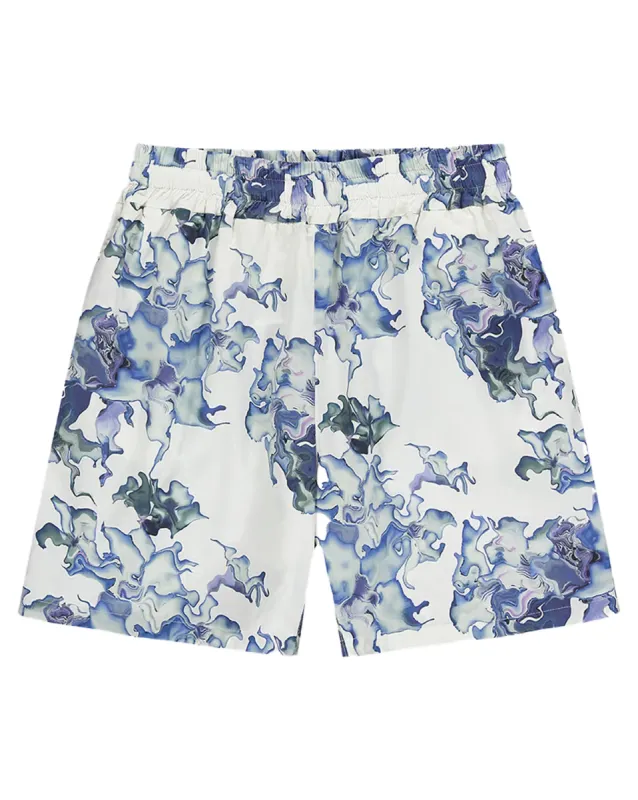 Ashluxe Men's Printed Shorts Blue Flower Aop sold by Ashluxe