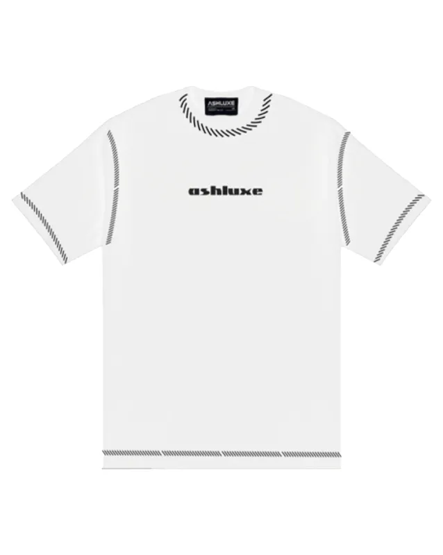 Ashluxe Threaded T-shirt - White sold by Ashluxe