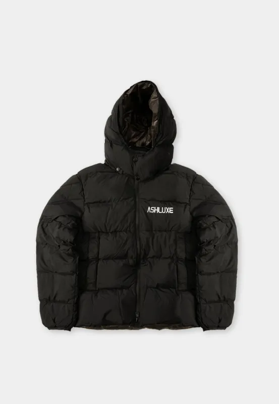 Ashluxe Black Puffer Jacket sold by Ashluxe