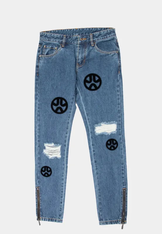 Ashluxe Trilogo Denim Pant Blue made by Ashluxe