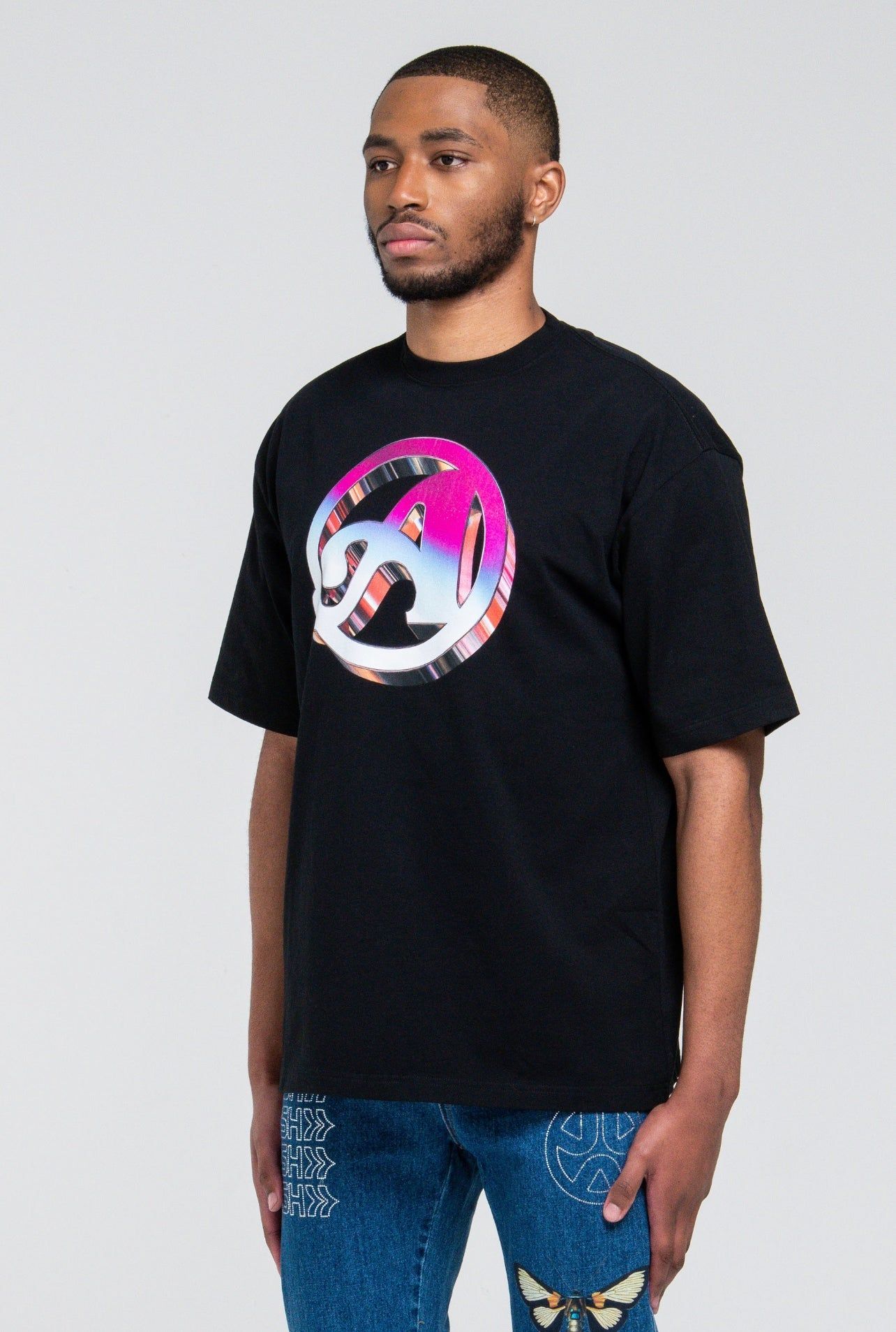 Iridescent A T-Shirt sold by Ashluxe product image thumbnail 2