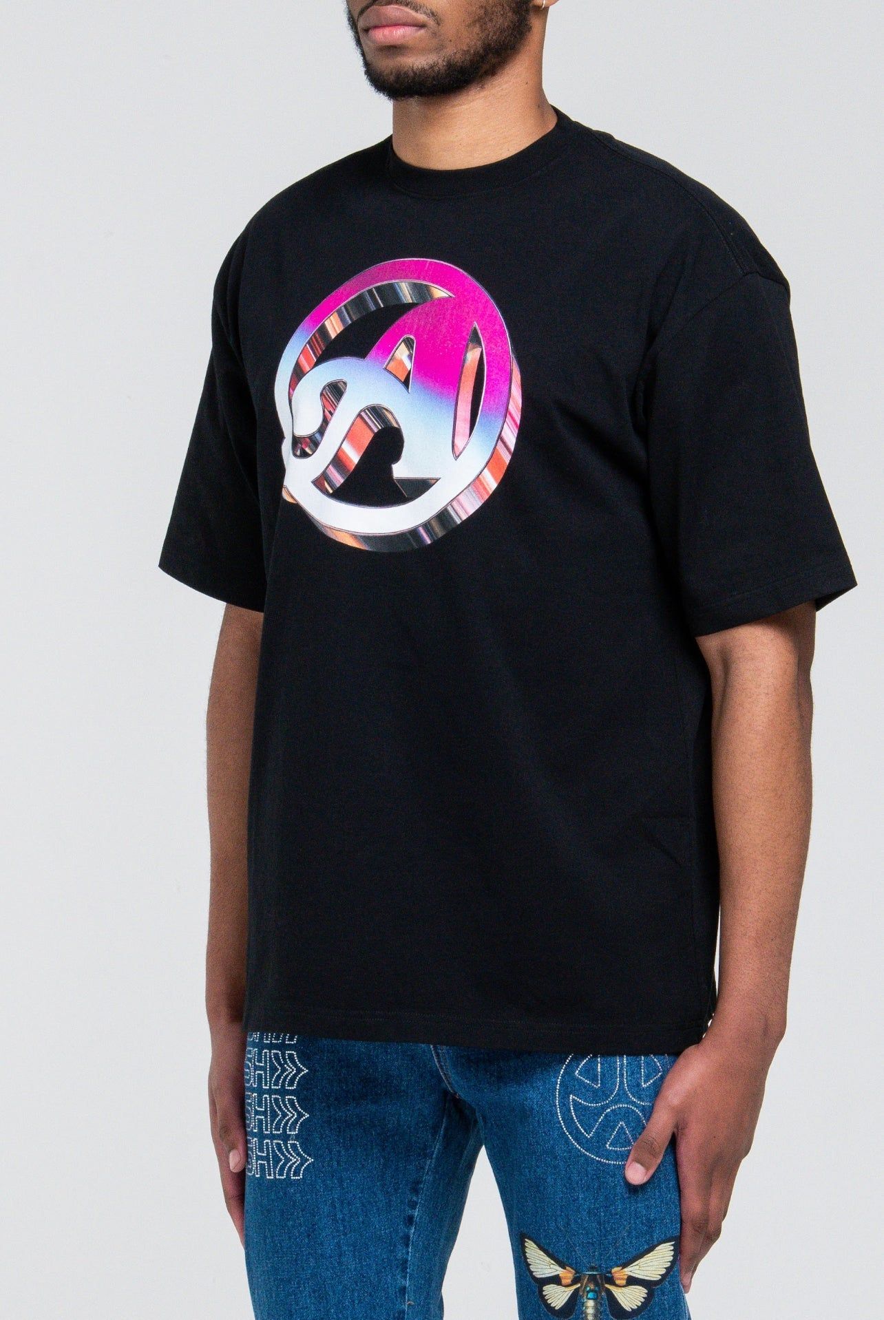 Iridescent A T-Shirt sold by Ashluxe product image thumbnail 3