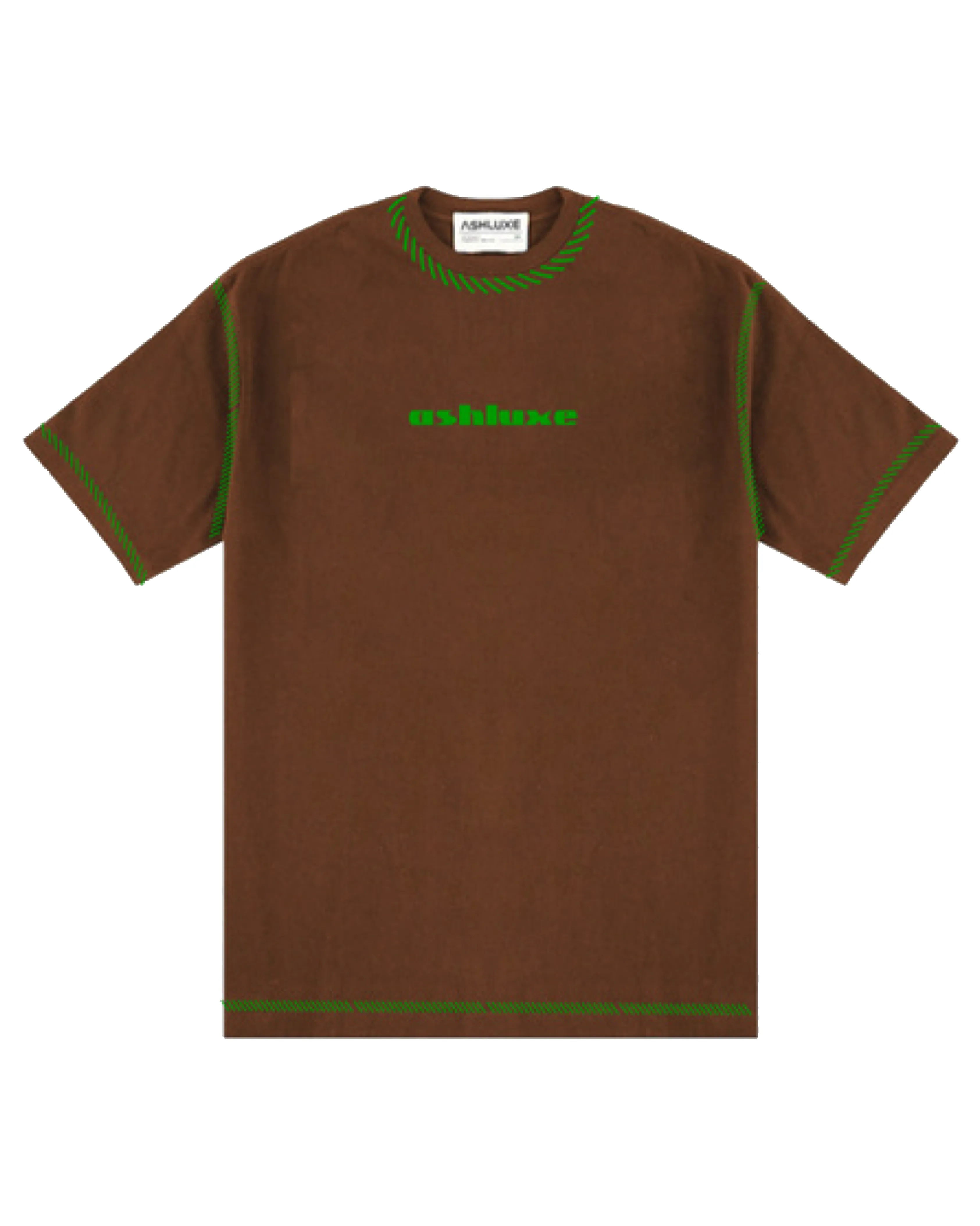 Ashluxe Threaded T-shirt Brown sold by Ashluxe