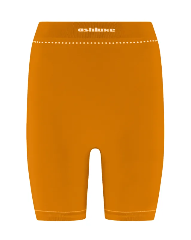 Ashluxe Female Active Biker Shorts Orange sold by Ashluxe