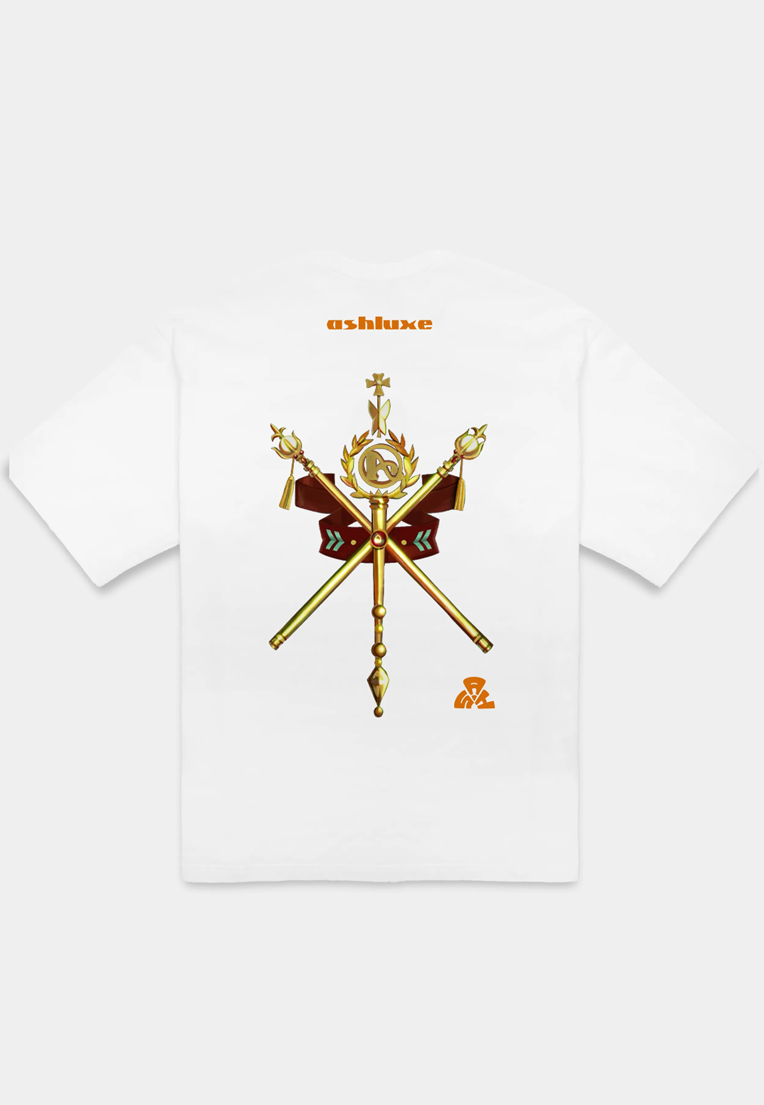 ASHLUXE Collegiate T-shirt - White sold by Ashluxe product image thumbnail 2
