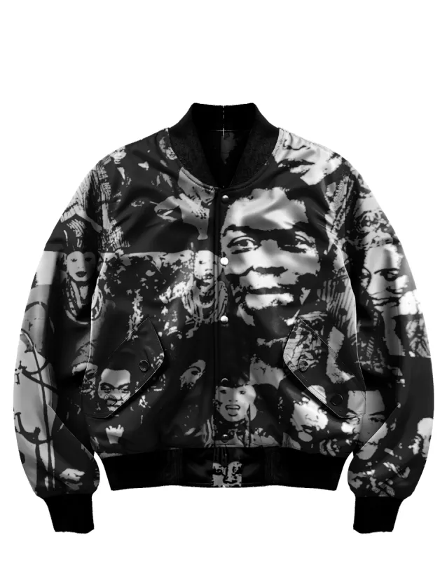 Ashluxe Fela's culture mosaic Jacket - Black sold by Ashluxe