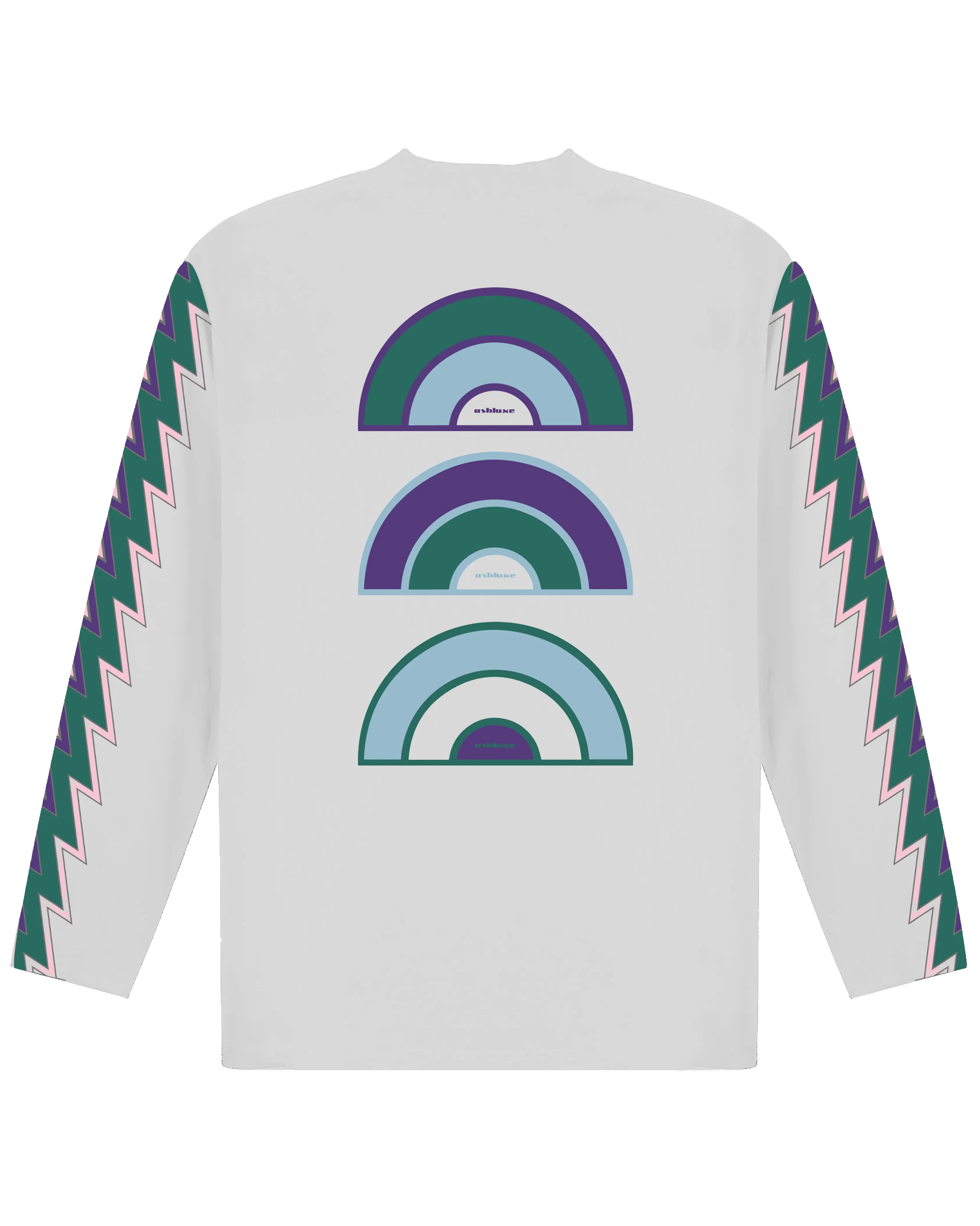 Ashluxe High Neck Longsleeve T-shirt White sold by Ashluxe product image thumbnail 2