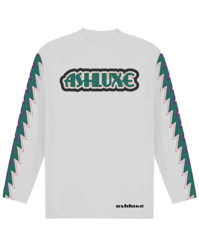 Ashluxe High Neck Longsleeve T-shirt White sold by Ashluxe