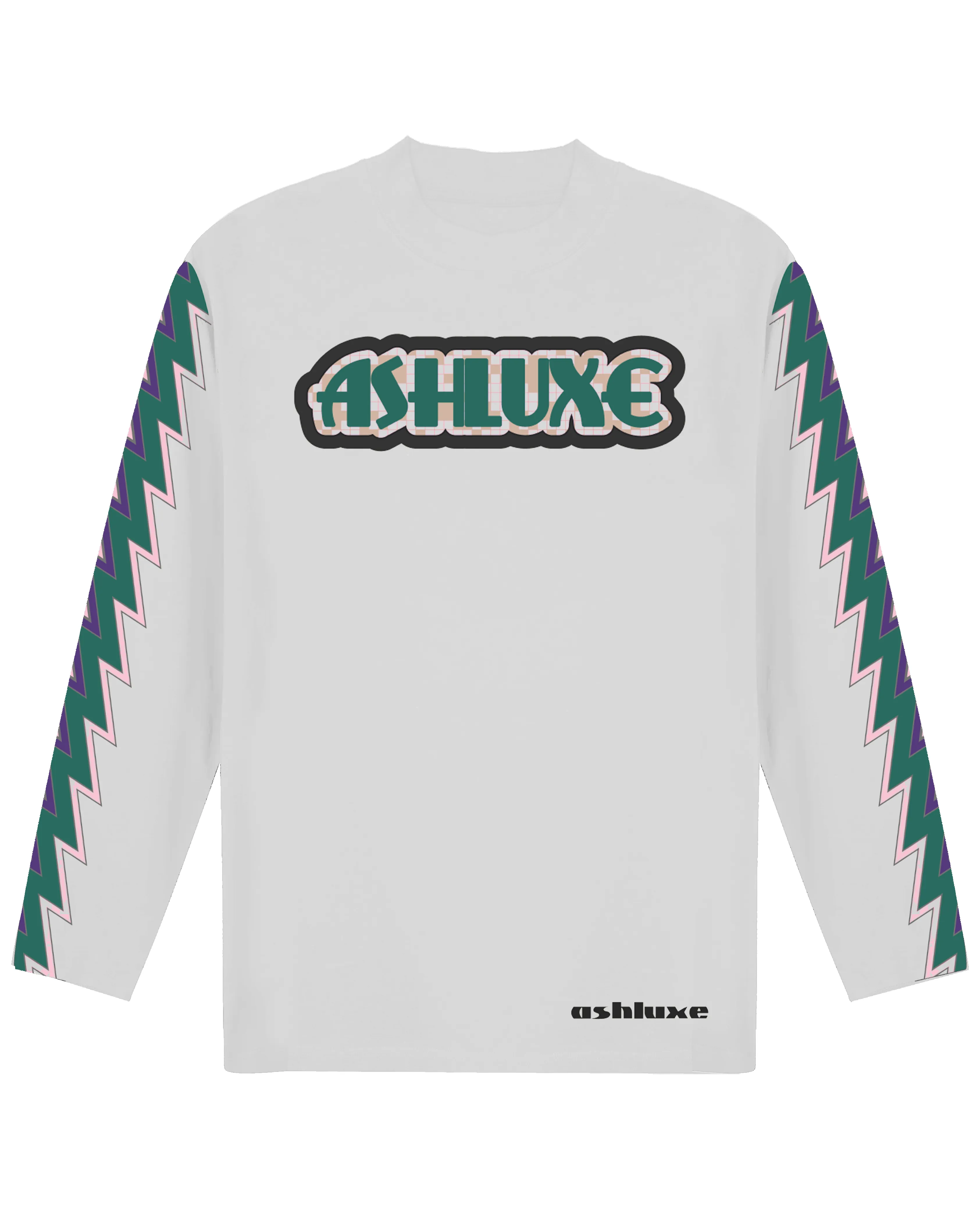 Ashluxe High Neck Longsleeve T-shirt White sold by Ashluxe