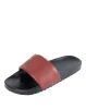 Ashluxe Emblem Leather Slides Red sold by Ashluxe