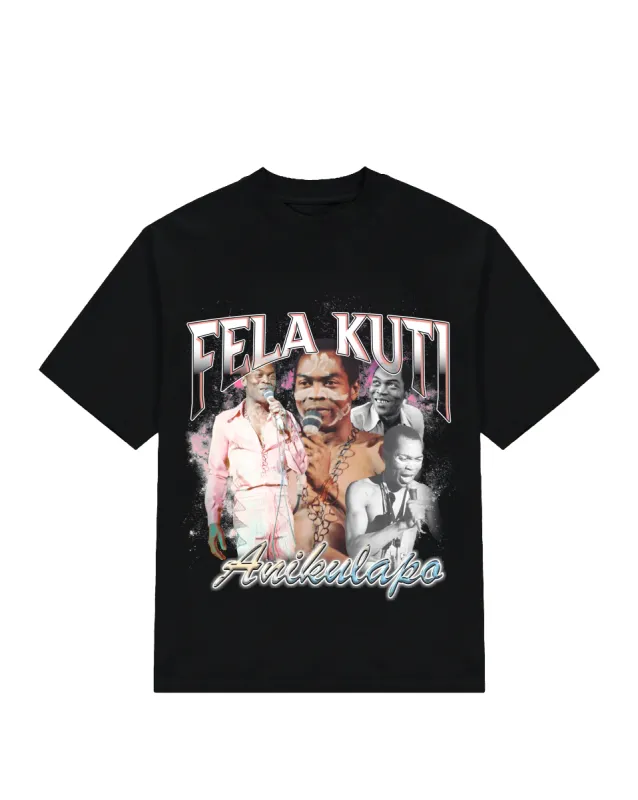 Ashluxe Fela's Le Maestro Tee - Black sold by Ashluxe