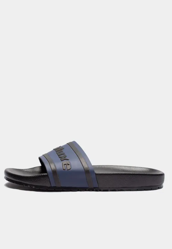 Ashluxe Leather Slides - Blue sold by Ashluxe