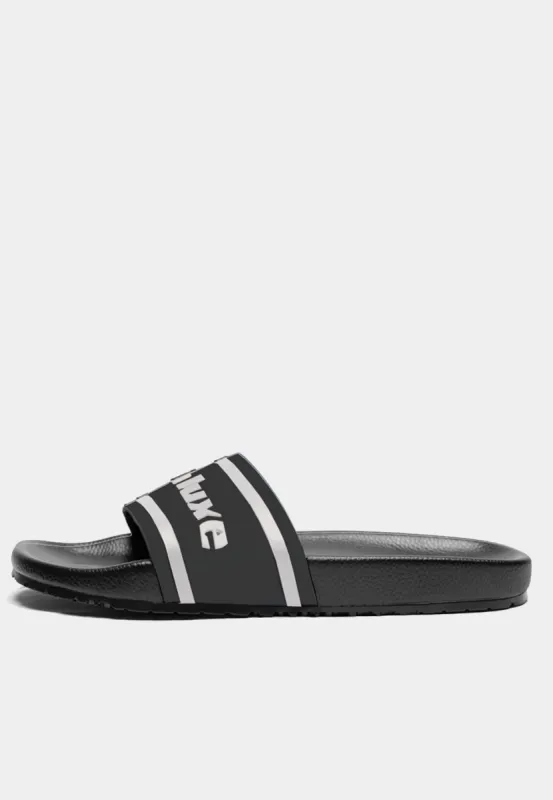 Ashluxe Leather Slides - Black sold by Ashluxe
