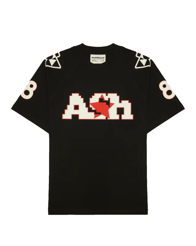 Ashluxe Digital Print Sport Jersey Black sold by Ashluxe