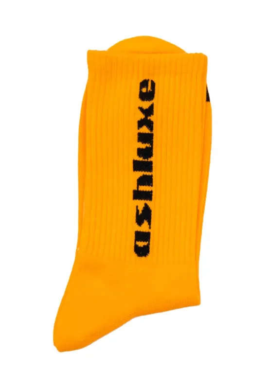 Ash Logo Socks - Orange sold by Ashluxe