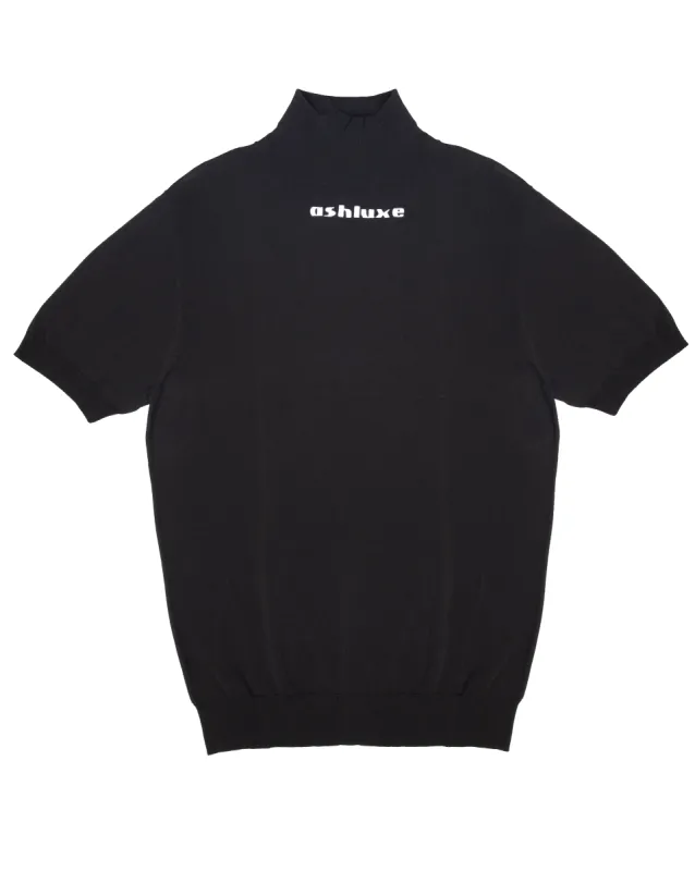 Ashluxe Ribbed Turtleneck Tee Black sold by Ashluxe