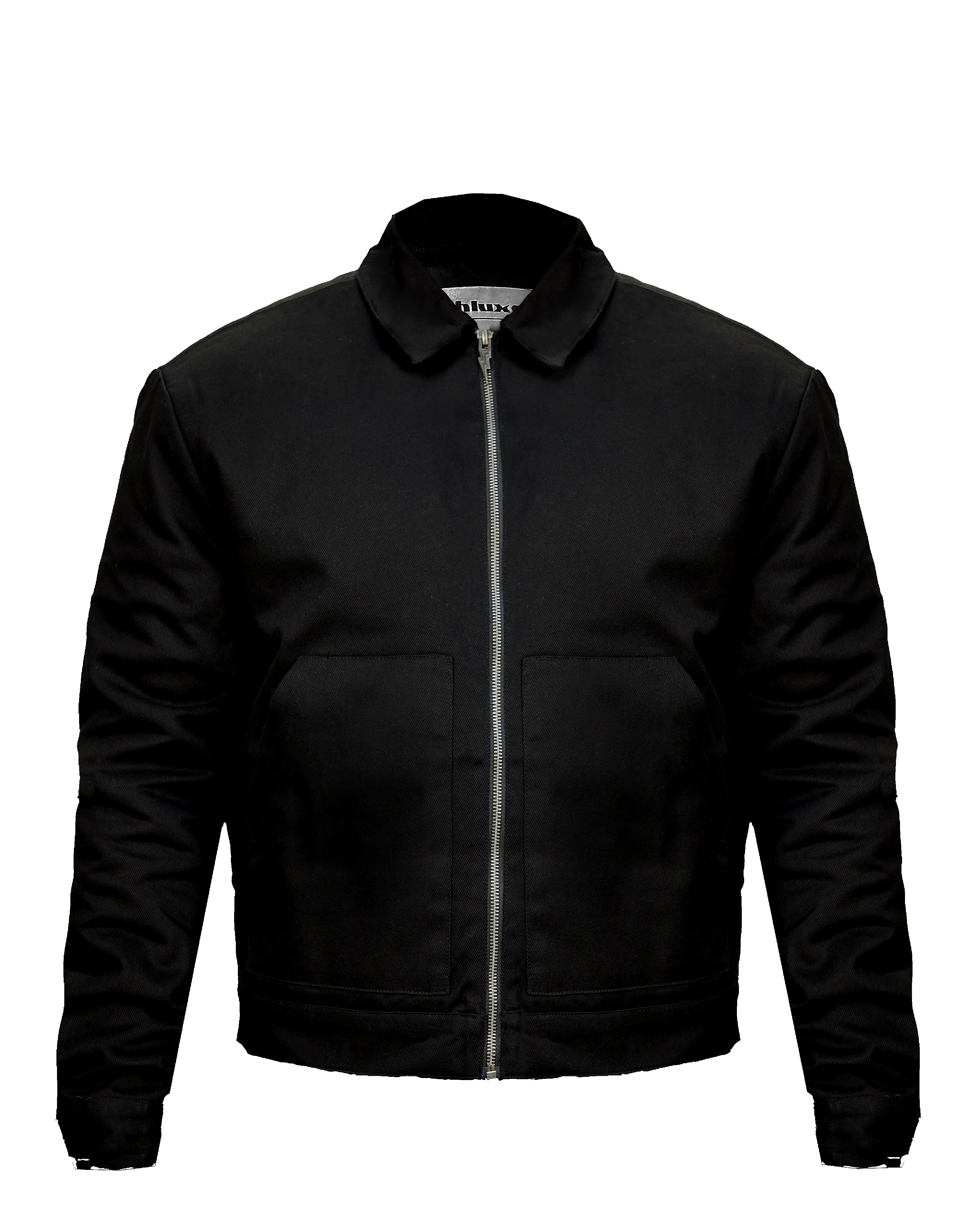 Ashluxe Zip Up Denim Jacket Black sold by Ashluxe