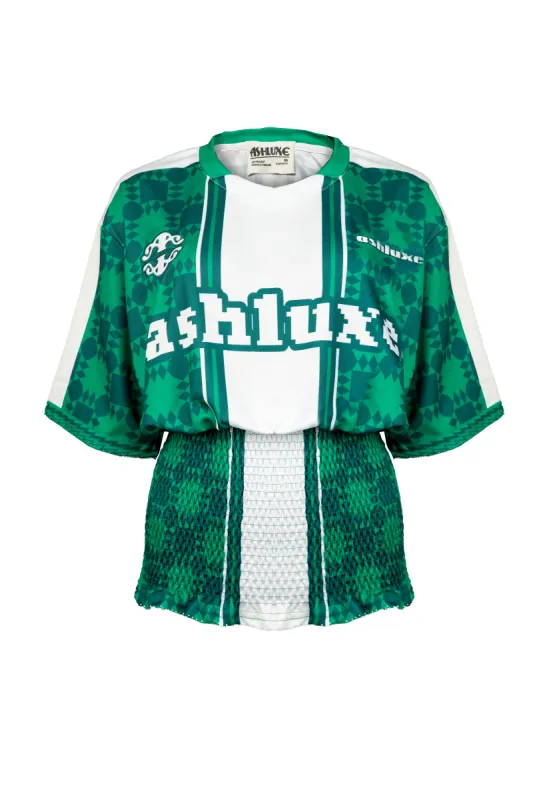 Ashluxe Pixel Ruched Female Jersey Green sold by Ashluxe