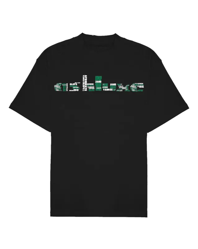 Ashluxe Slang T-Shirt Multicolour Black Green sold by Ashluxe
