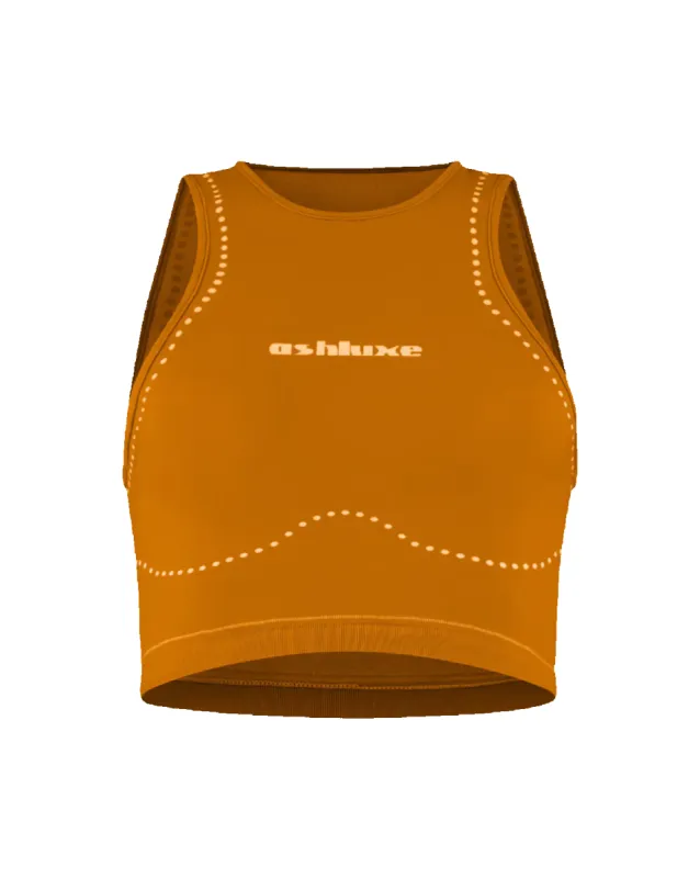 Ashluxe Female Active Top - Orange sold by Ashluxe