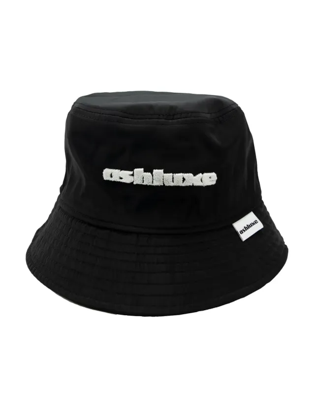 Ashluxe Brim Logo Bucket Hat  Black sold by Ashluxe