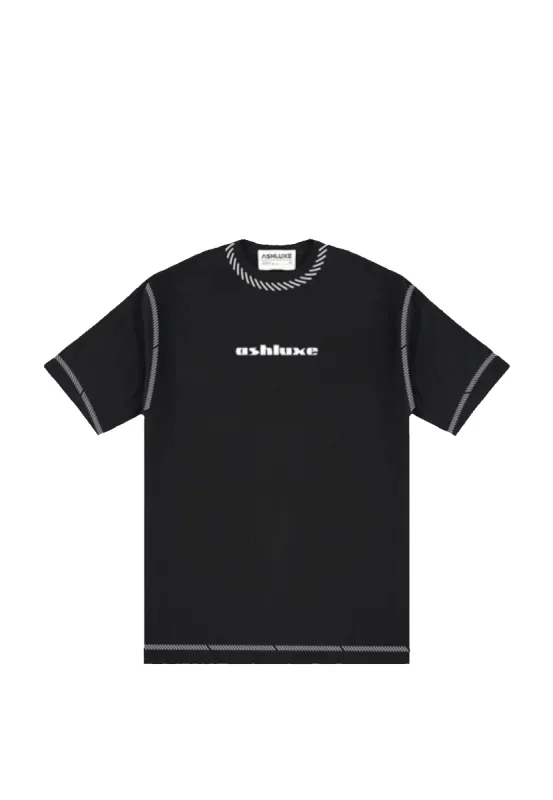 Ashluxe Threaded T-shirt - Black sold by Ashluxe