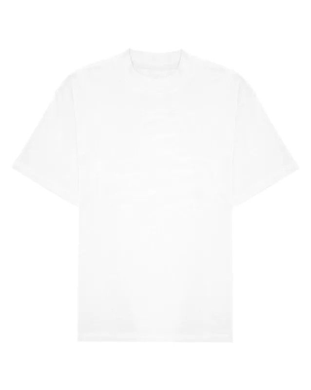 ASHLUXE Logo Blank High neck T-shirt White sold by Ashluxe