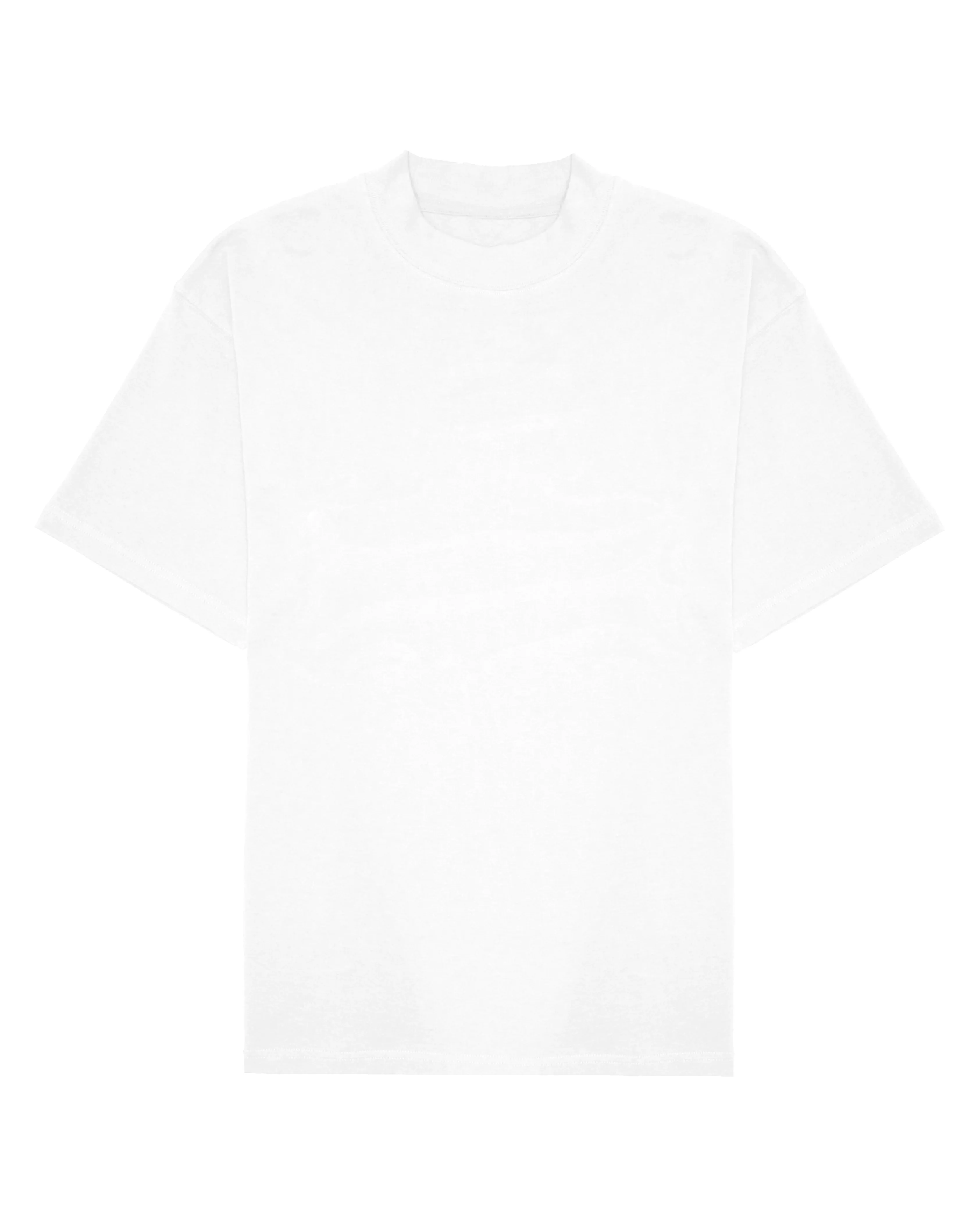 ASHLUXE Logo Blank High neck T-shirt White sold by Ashluxe