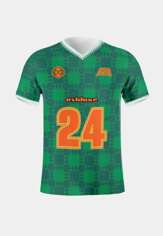 Ashluxe 24 Home Jersey  Customized Green sold by Ashluxe