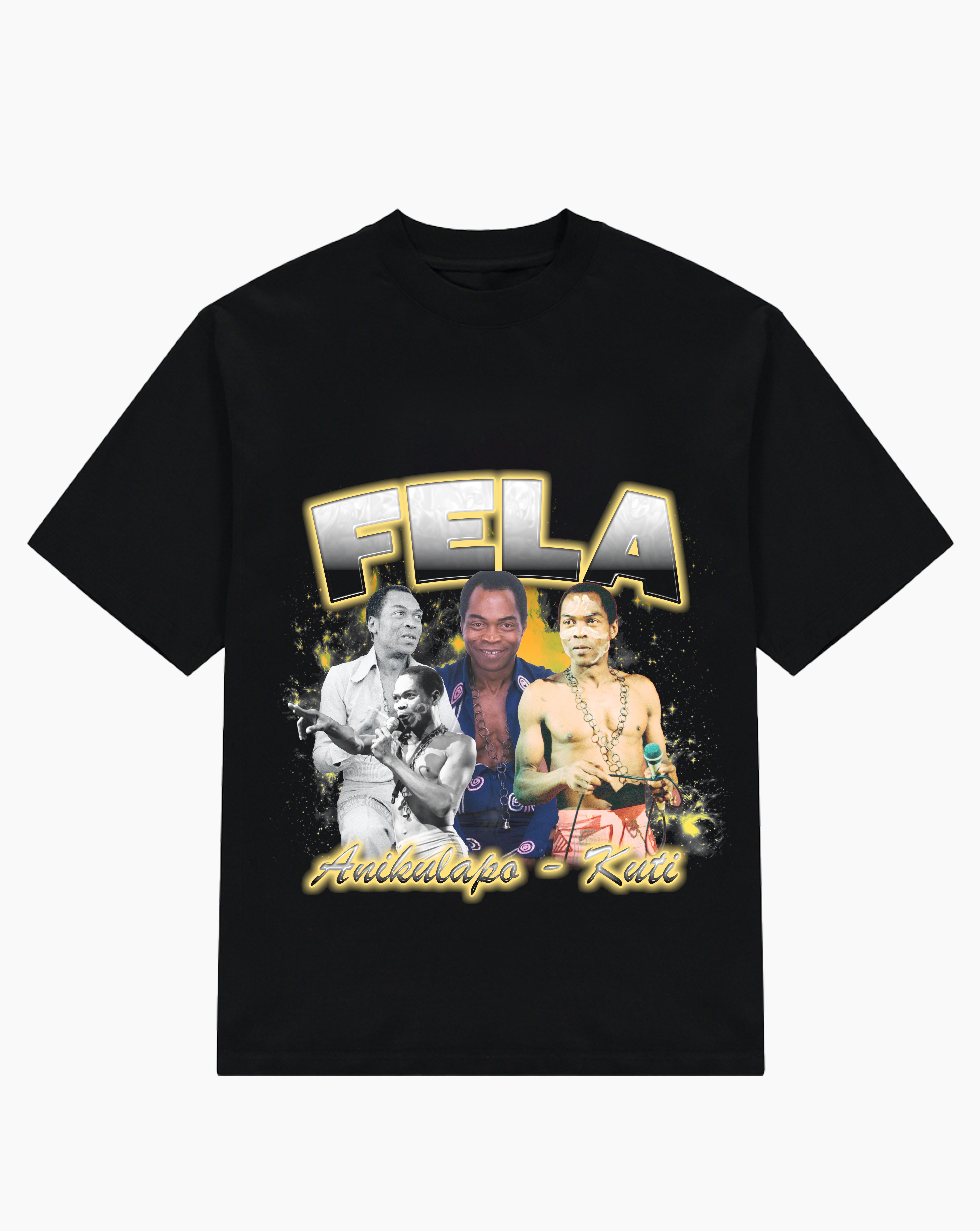 Ashluxe Heritage De Fela Tee Black sold by Ashluxe