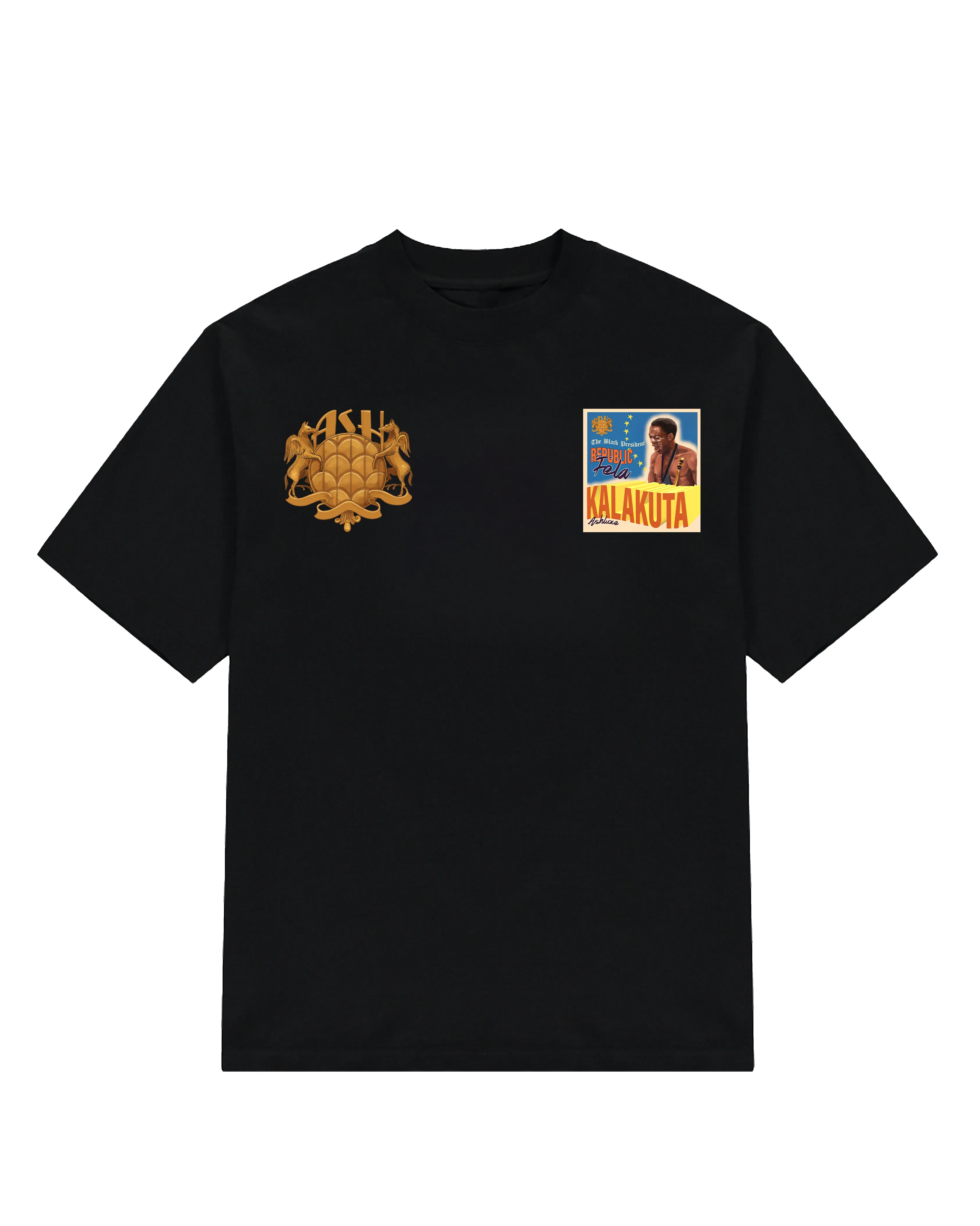 🎁 Ashluxe Fela's Republic Tee Black (100% off) sold by Ashluxe