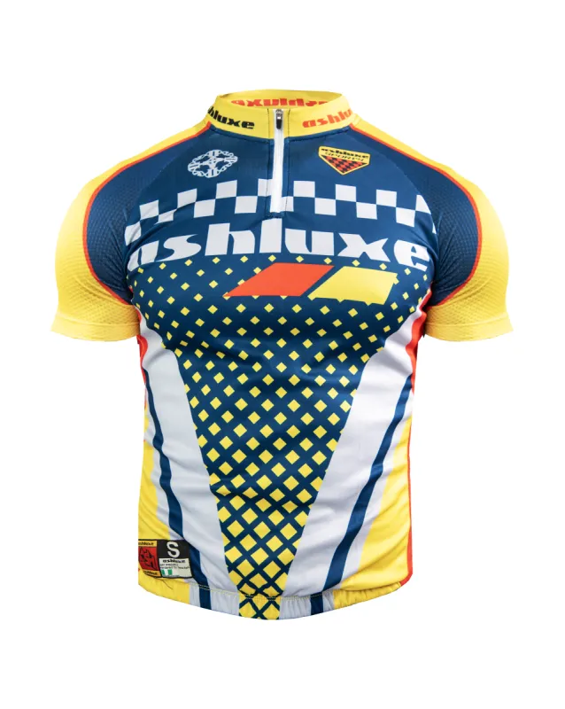 Ashluxe Cycling Jersey Yellow Blue sold by Ashluxe
