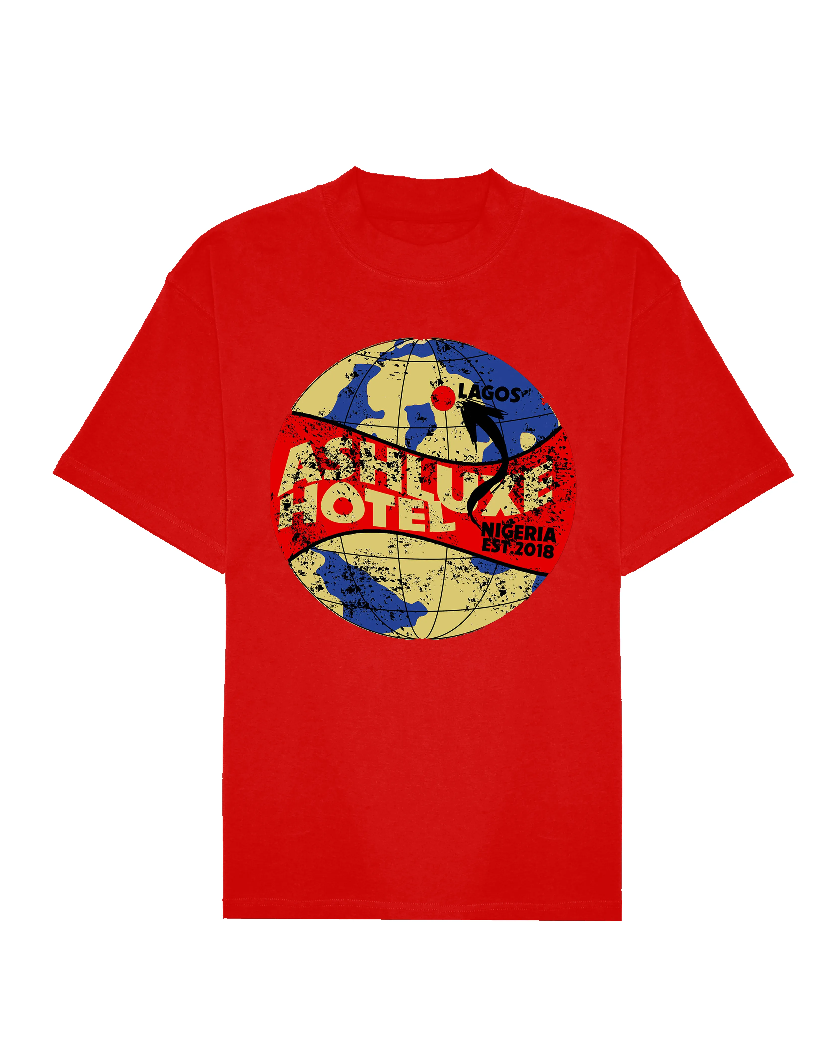 🎁 Ashluxe Hotel Illustration Tee Red (100% off) sold by Ashluxe
