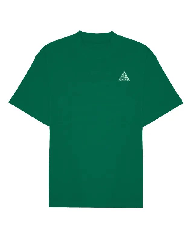 Ashluxe Pyramid Logo T-shirt Green sold by Ashluxe
