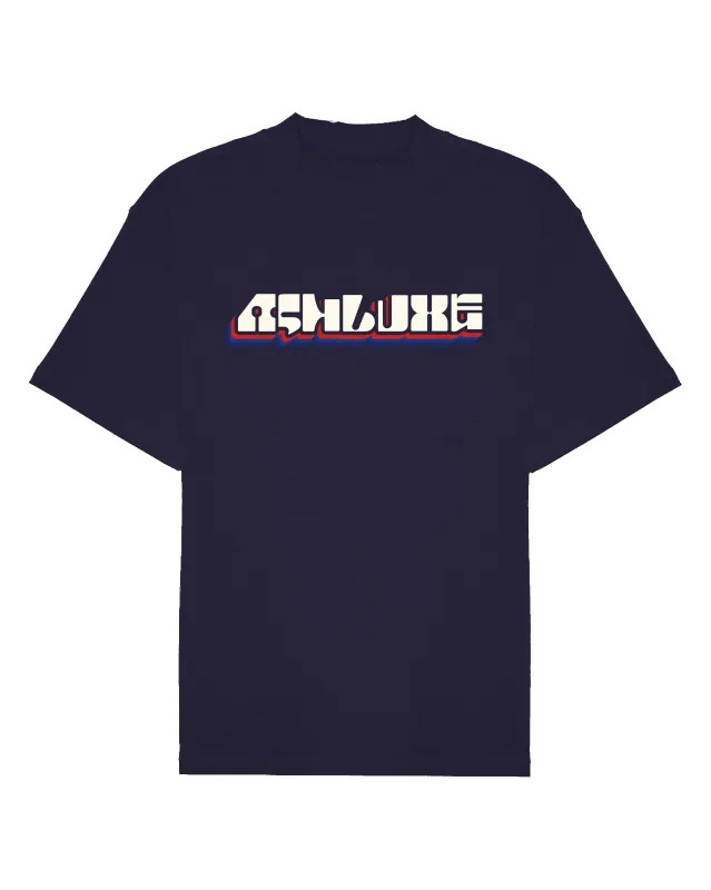 Ashluxe 3D logo Tee Navy Blue sold by Ashluxe