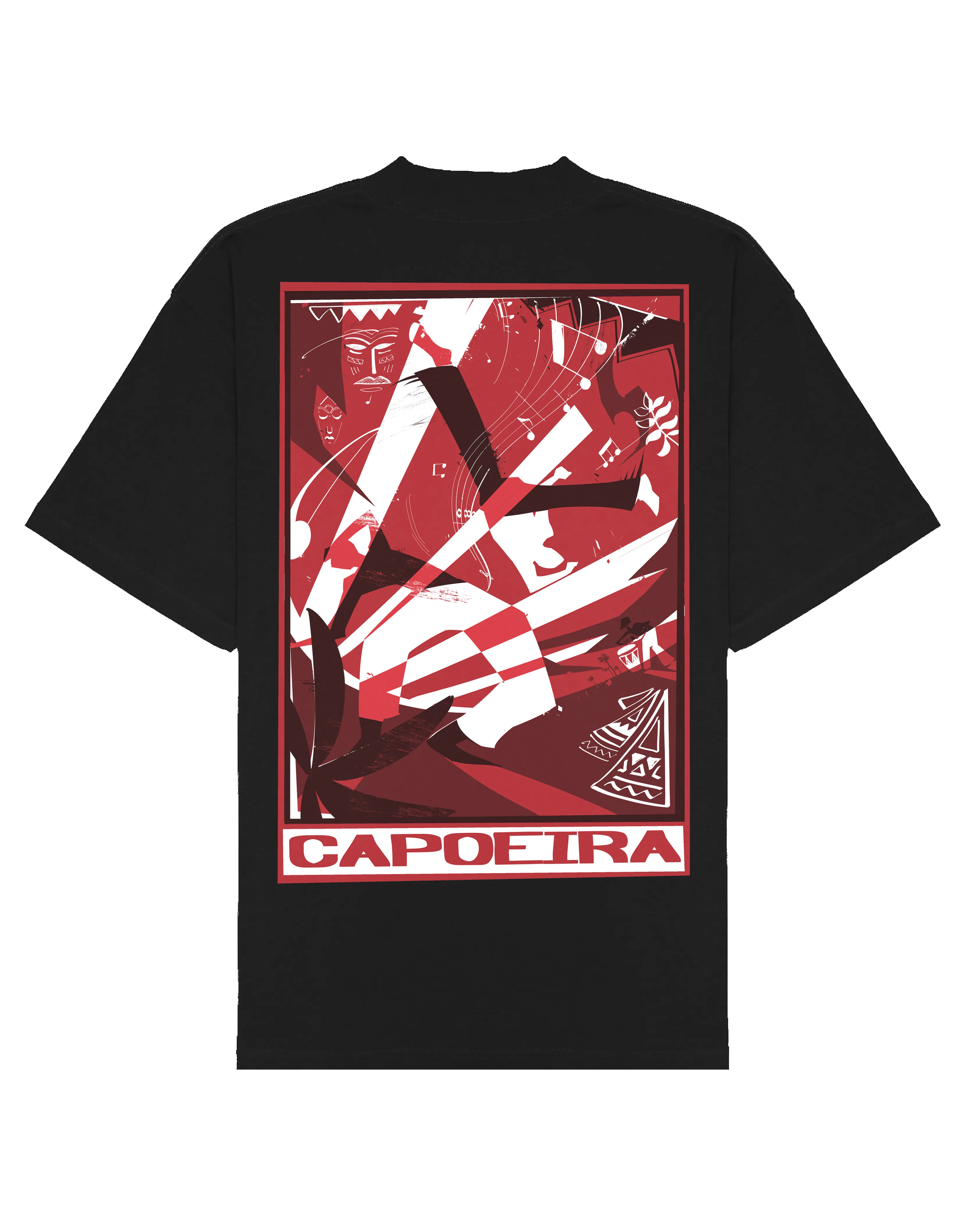 Ashluxe Capoeira Large Graphic T-shirt Black sold by Ashluxe product image thumbnail 2
