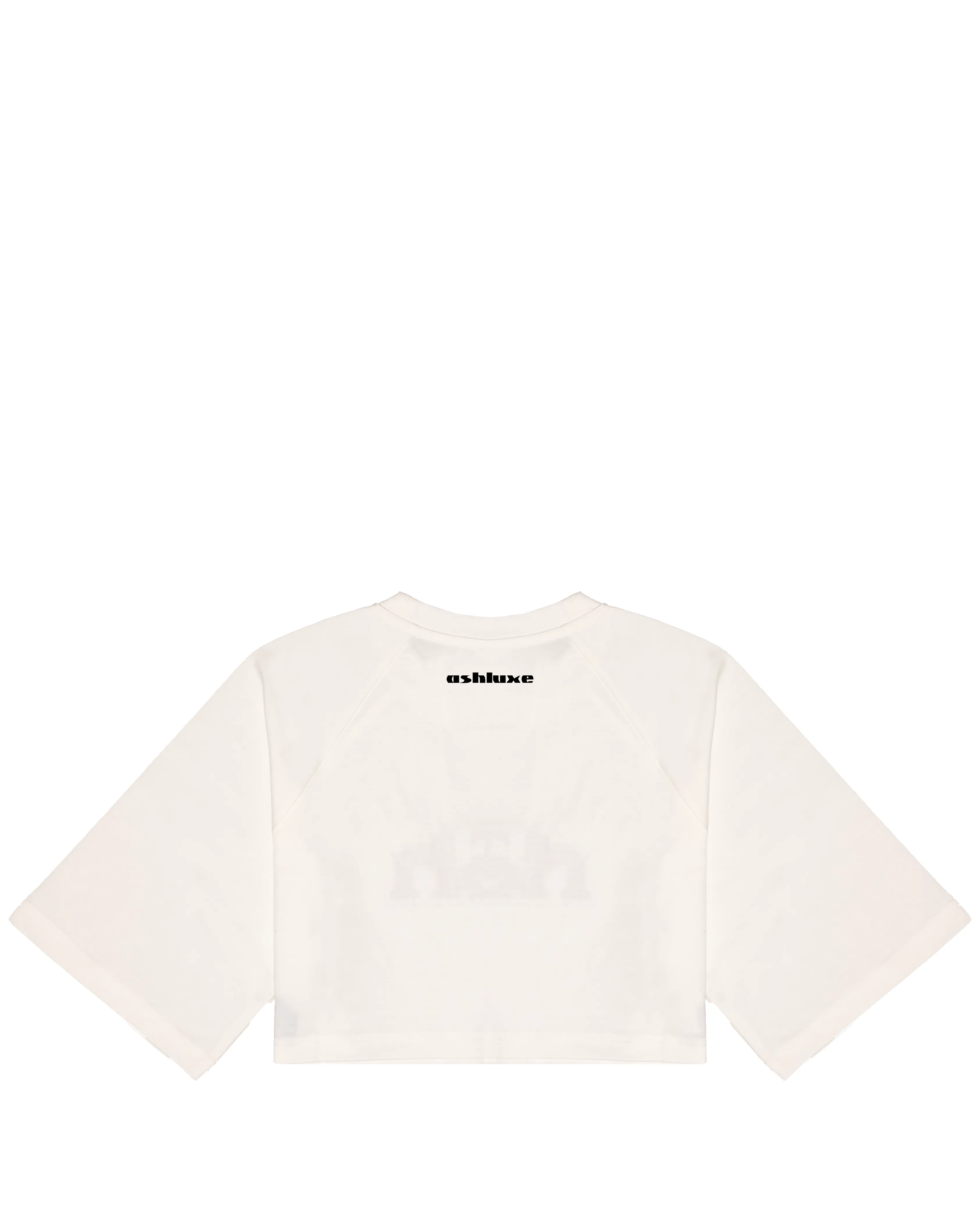 Ashluxe Bling Crop Tee White sold by Ashluxe