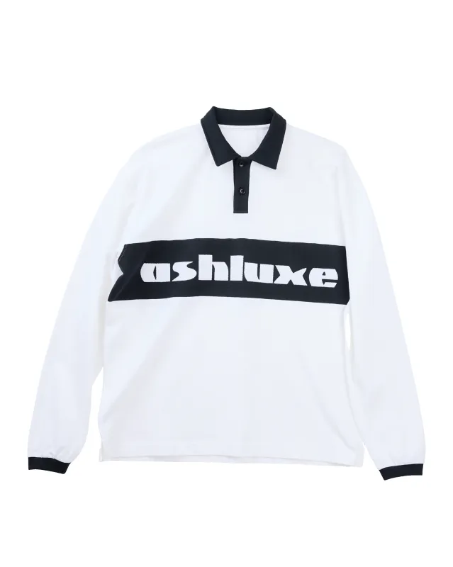 Logo Long Sleeve Jersey White sold by Ashluxe